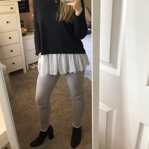 Light Gray AEO Jeggings w/ Unfinished Ankle 😍